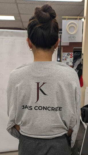 Jak's Concrete Heat Pressed Long Sleeved Shirt