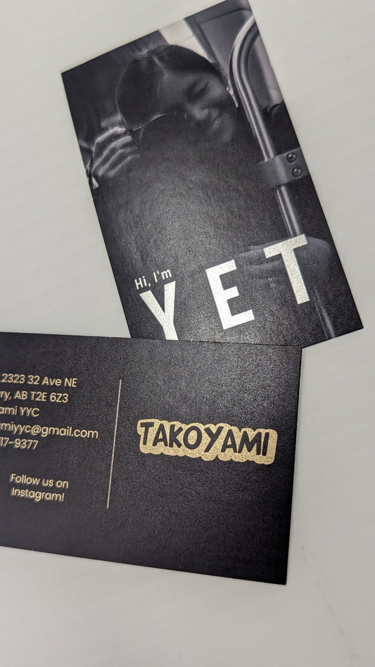 METALLIC FOIL BUSINESS CARDS